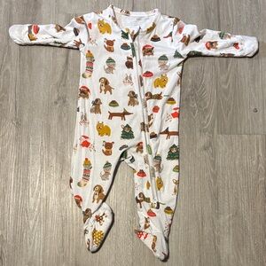 Angel Dear Festive Animal Print Kids Footie